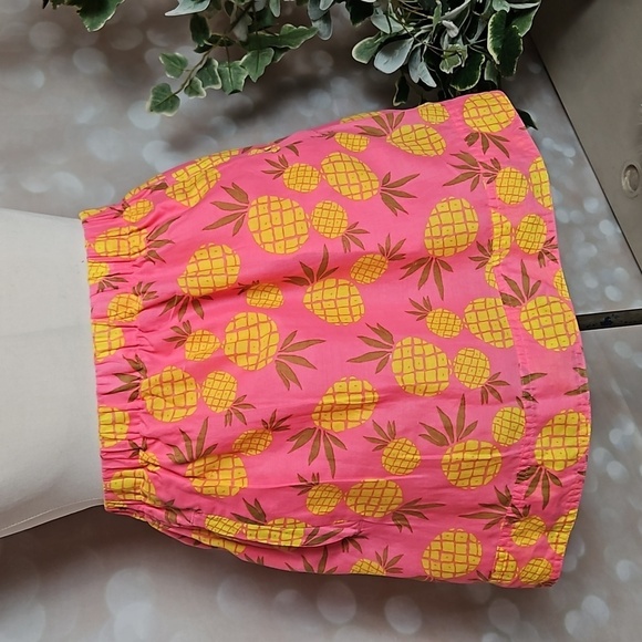 J. Crew Factory Dresses & Skirts - J Crew | Pink Pineapple Cotton Skirt With Pockets
